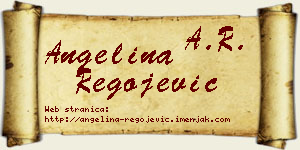 Angelina Regojević vizit kartica